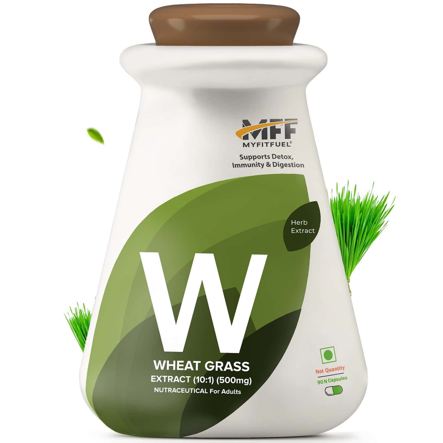 Myfitfuel Wheat Grass Extract (10:1 | 500mg)- 90 Capsules