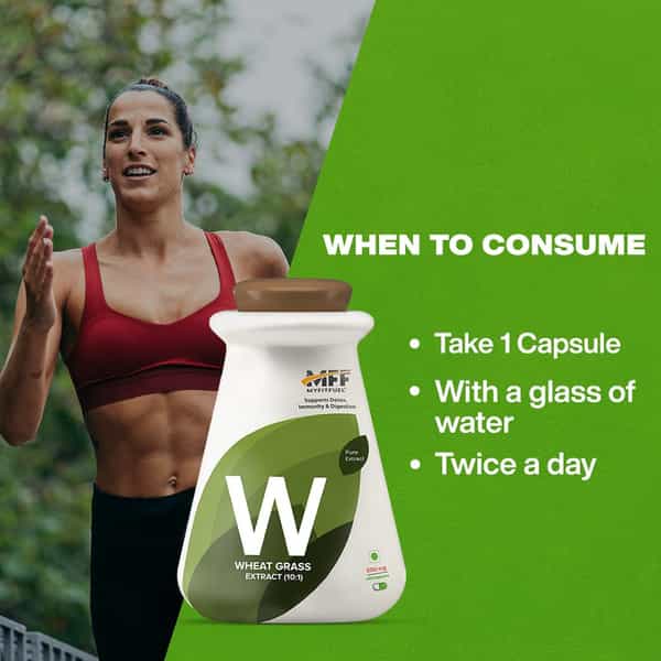 Myfitfuel Wheat Grass Extract (10:1 | 500Mg)- 90 Capsules