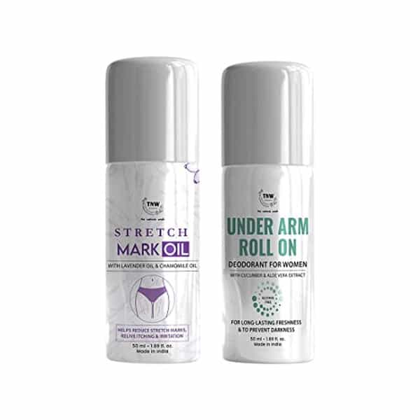 Tnw The Natural Wash Body Care Combo With Stretch Mark Oil All Skin Types 115Ml