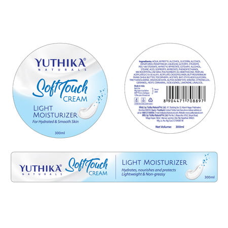 Yuthika Softtouch Moisturizer 300Ml | Face Body Hand Cream | Dry Skin Moisturizer For Winter