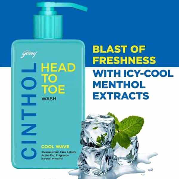 Cinthol Head To Toe Wash Cool Wave - 300Ml