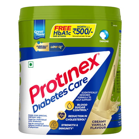 Protinex Diabetes Care Creamy Vanilla Flavour (with Free Hba1c Test At Home) Jar 400 Gm