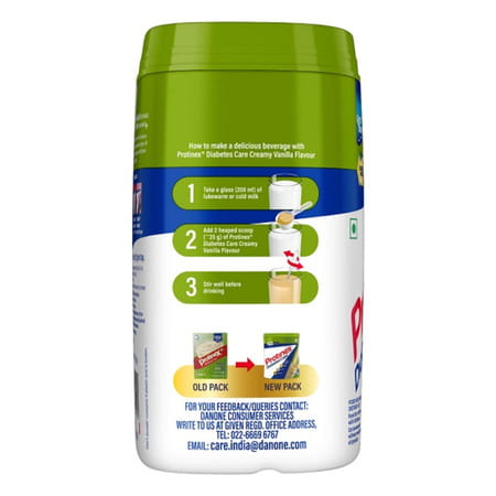 Protinex Diabetes Care Creamy Vanilla Flavour (With Free Hba1c Test At Home) Jar 400 Gm