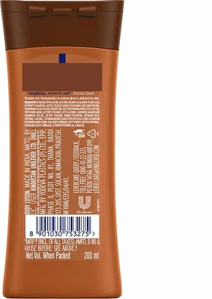 Vaseline Intensive Care Cocoa Glow Body Lotion-200 Ml
