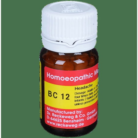 Dr. Reckeweg Bio Combination 12 (Bc 12) Tablet 20 No'S