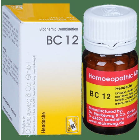 Dr. Reckeweg Bio Combination 12 (Bc 12) Tablet 20 No'S