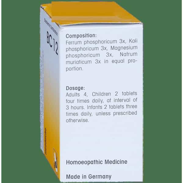 Dr. Reckeweg Bio Combination 12 (Bc 12) Tablet 20 No's
