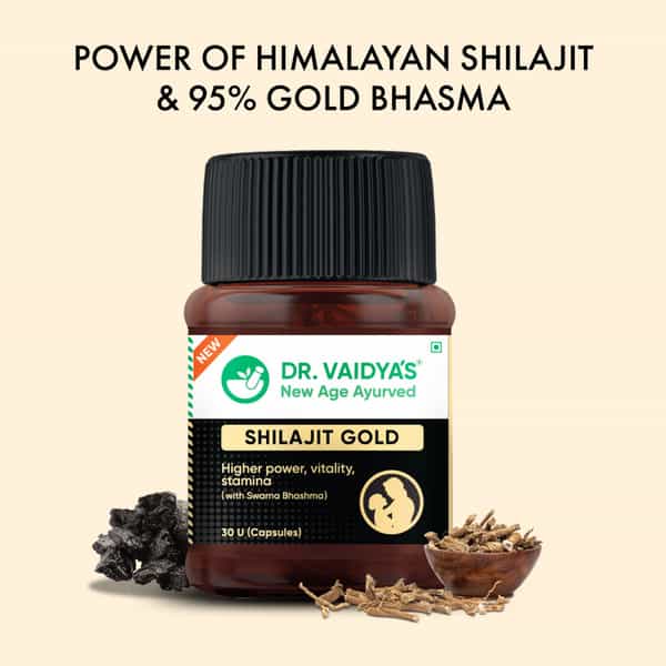 Dr. Vaidya's Shilajit Gold -30 Capsules - Pack Of 3