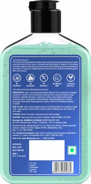 Man Arden Fresh Ocean Luxury Body Wash Infused With Shea Butter & Vitamin E 250Ml