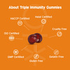 Nutriburst Triple Immunity Gummies With Vitamin C | Amla & Zinc (2X60 Gummies)(Orange Flavour)