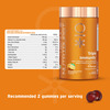 Nutriburst Triple Immunity Gummies With Vitamin C | Amla & Zinc (2X60 Gummies)(Orange Flavour)