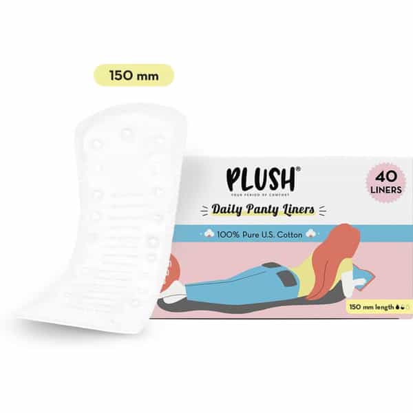 Plush Daily Cotton Pantyliner (Pack Of 40)