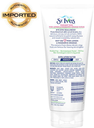 St Ives Radiant Skin Pink Lemon & Mandarin Orange Scrub - 170gm