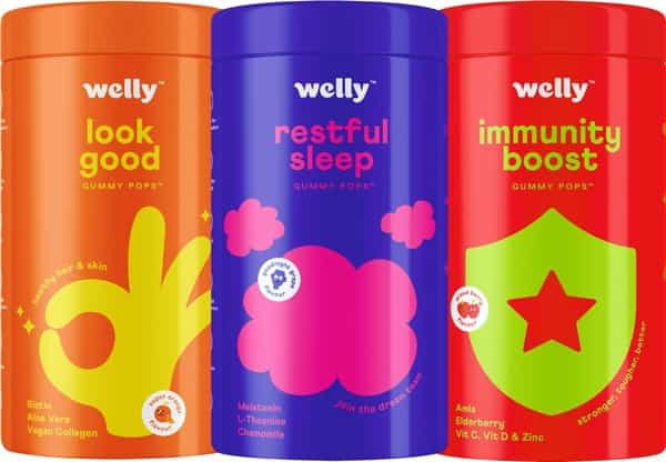 Welly Look Good Sleep & Immunity Multivitamin Gummies For Glowing Skin & Deep Sleep 90 Gummies
