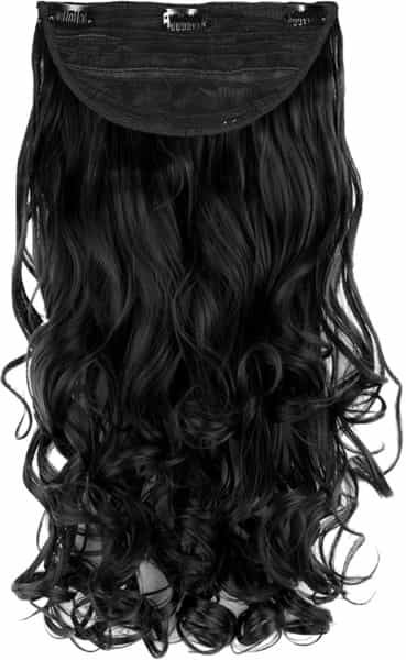 Streak Street Clip-In 24'' Soft Curls Natural Black Hair Extensions