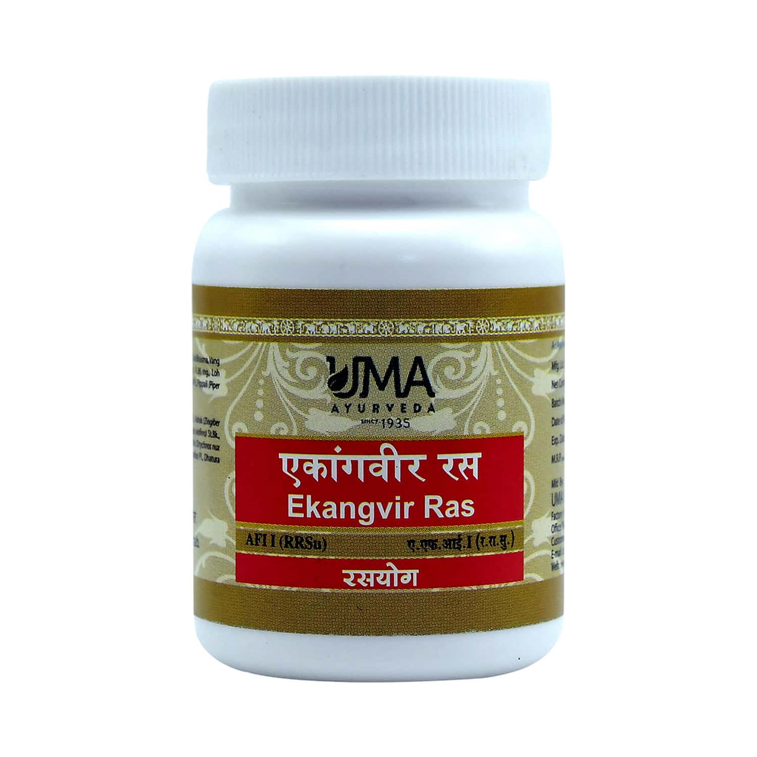Uma Ayurveda Ekangvir Ras Ayurvedic Tablets 80 Tab