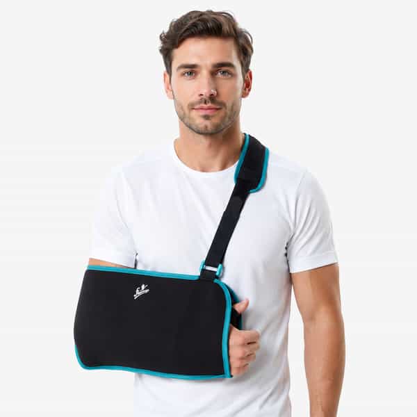 Flamingo Arm Sling|Shoulder Injury Wrist & Elbow Surgery | Adjustable Strap (L) Hand Support (Beige)