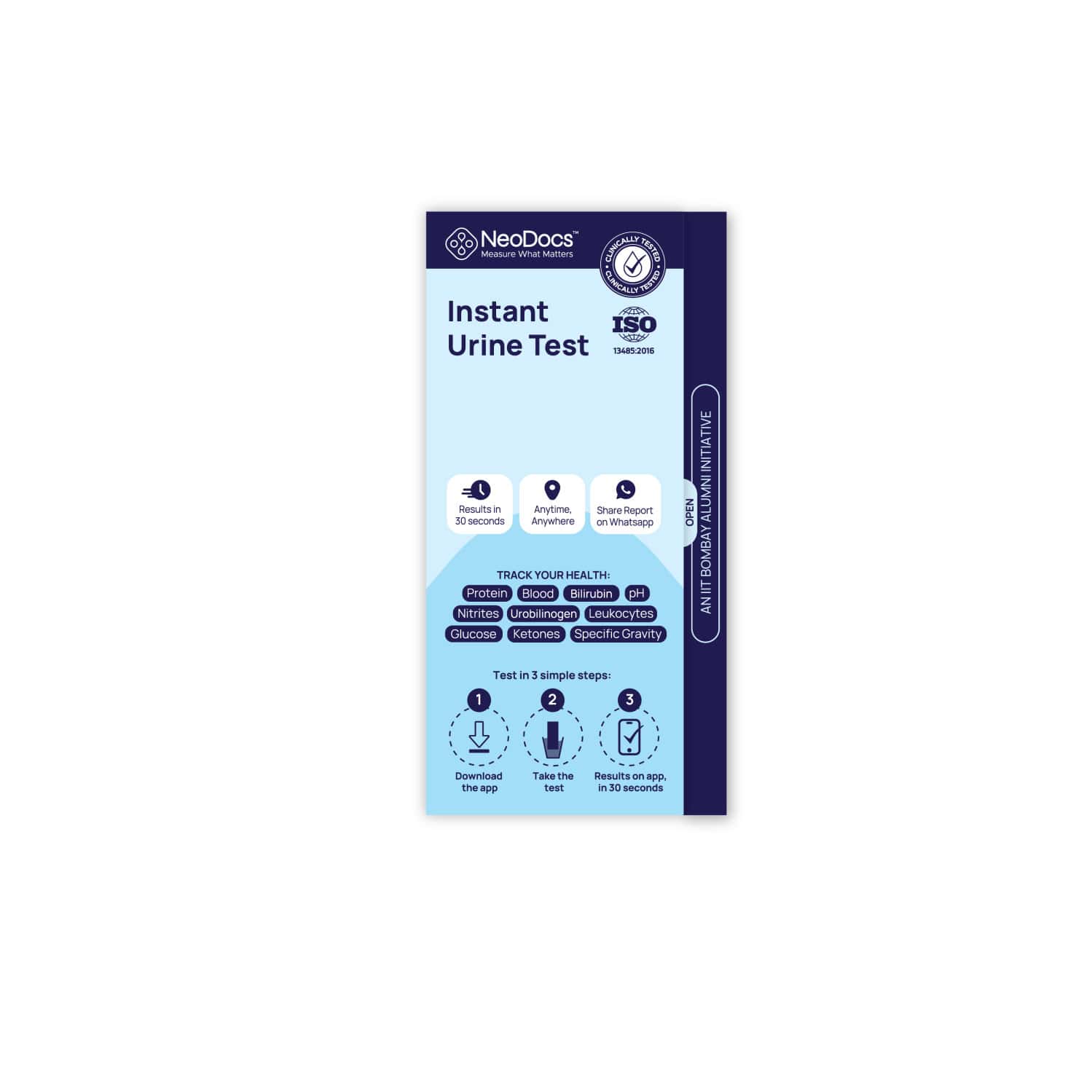 Neodocs Instant Urine Test| Track 10+ Parameters | Sugar | Protein | Liver | Kidney | + More