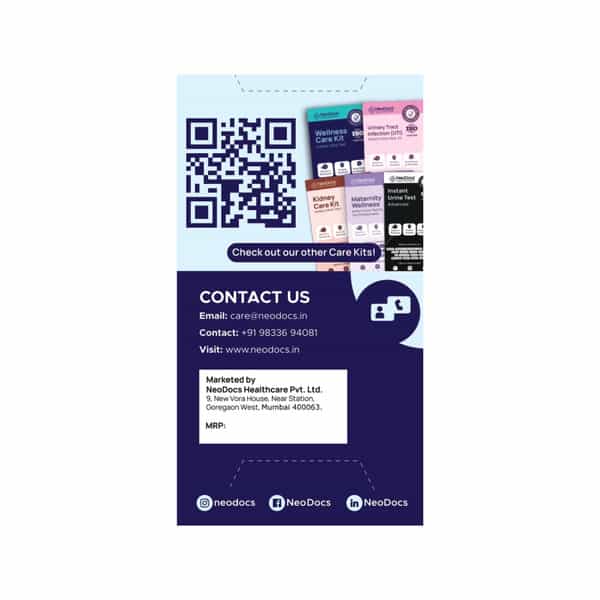 Neodocs Instant Urine Test| Track 10+ Parameters | Sugar | Protein | Liver | Kidney | + More