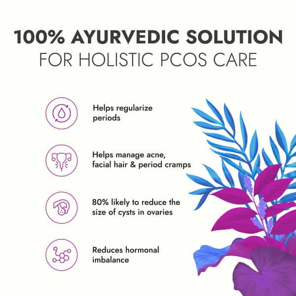 Kapiva Pcos Care Tablets - For Healthy Cycles | Manages Pcos In 3 Months | 60 Caps