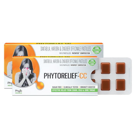 Phytorelief-Cc - Natural Immunity Booster Fights Viral Cough | Cold And Sore Throat - Pack Of 2