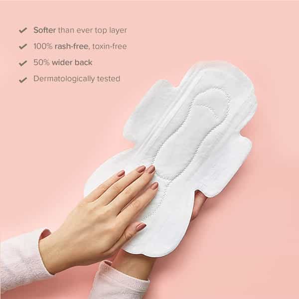 Nua Sanitary Pads | 3 Heavy Flow | 5 Medium Flow | 4 Light Flow | 12 Pads