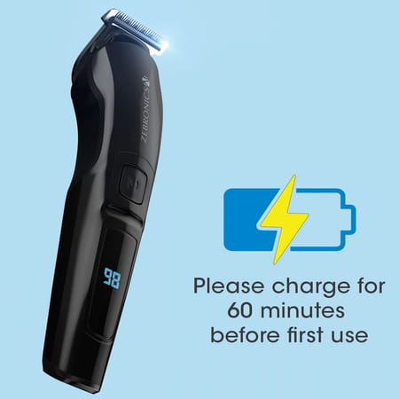 Zebronics Zeb-Ht104 Corded/Cordless Trimmer With Up To 90 Min Usb Fast Charge(Black)