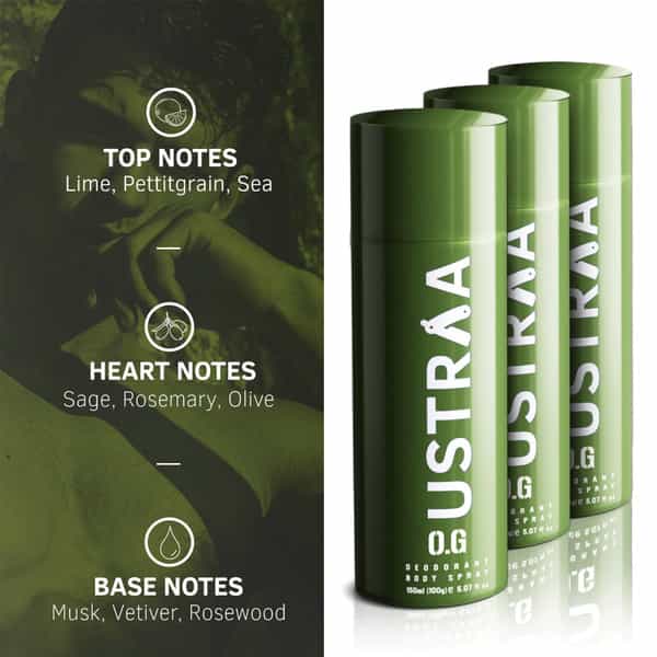 Ustraa O.g Deodorant Body Spray - 150Ml