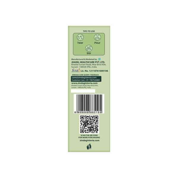 Zindagi Stevia Powder Sachets|Zero Calorie Sweetener|Diabetic Friendly|100 Sachets |Pack Of 3