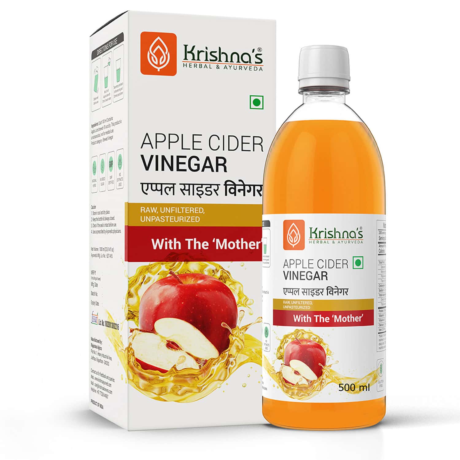 Krishna's Apple Cider Vinegar 500 Ml