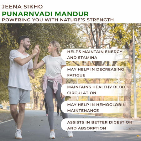 Jeena Sikho Punanavadi Mandur | Ayurvedic Remedy For Body Fatigue | Weakness | Boosts |60 Tablets