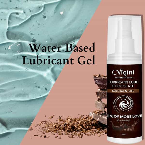 Vigini Intimate Chocolate Sexual Lubricant Personal Lube Non-Sticky Water Based Long Lasting Gel