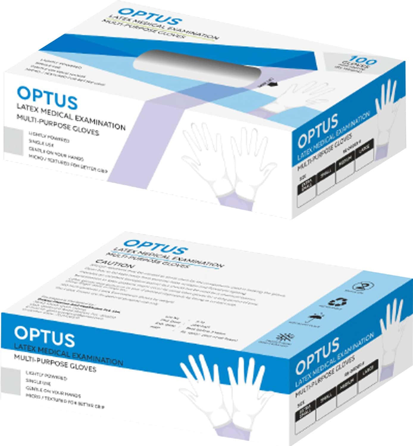 Buy OPTUS LATEX EXAMINATION GLOVES NON STERILE LARGE IMPORTED 100