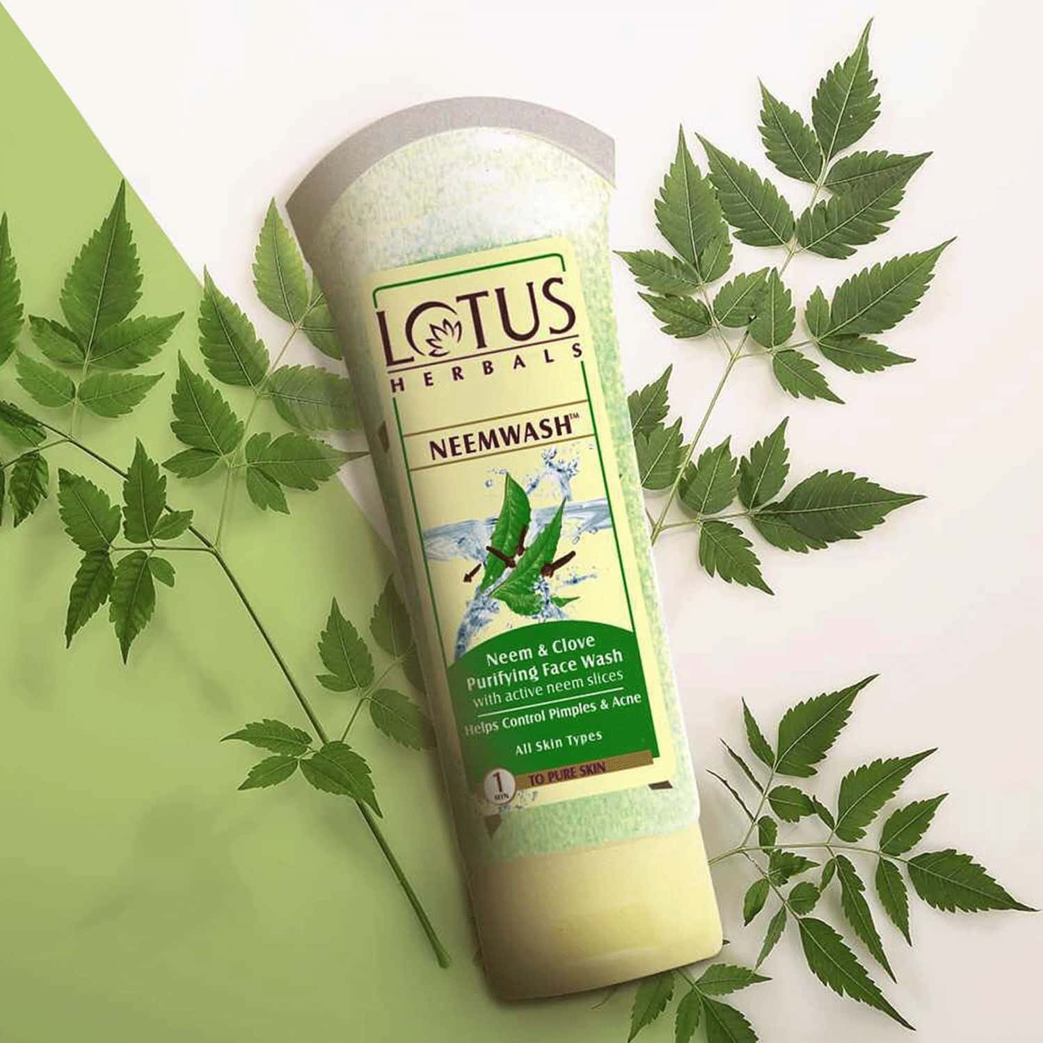 Buy LOTUS HERBALS NEEMWASH NEEM & CLOVE ULTRAPURIFYING FACE WASH WITH