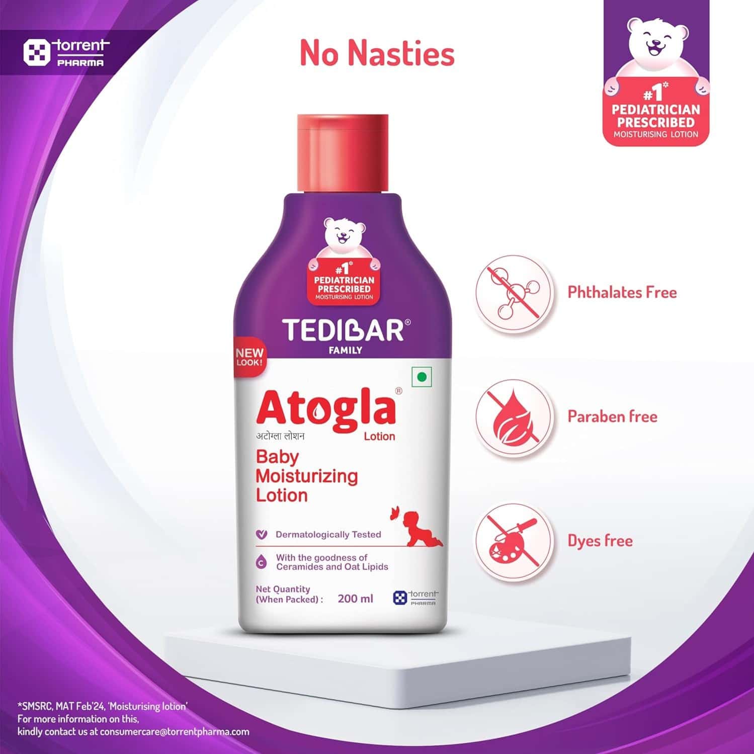 TEDIBAR ATOGLA BABY MOISTURIZING LOTION 200 ML