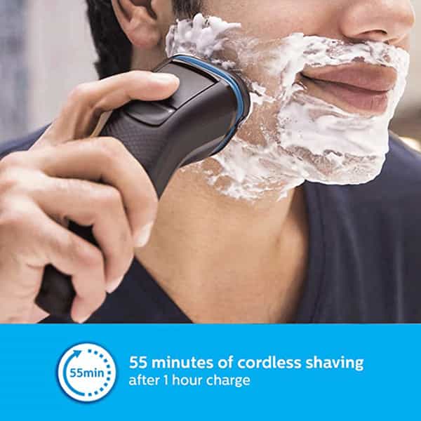 Philips S3122/55 Cordless Electric Shaver - Up To 55 Min Of Shaving
