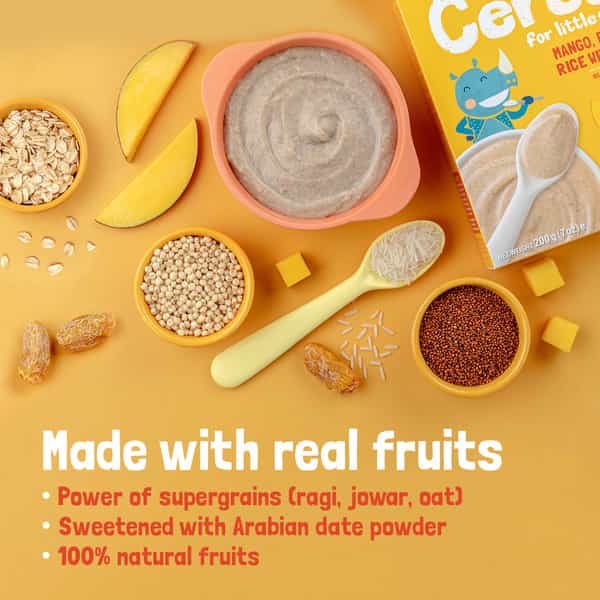 Slurrp Farm Cereal Mango Ragi And Rice With Milk 200G