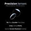 Klar Eye Rectangle Rimless Power Reading Glasses Men And Women Powers +1 To +3.50+1 Power Black