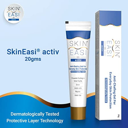 Skineasi Activ Anti-Chafing Silicone Gel| Avoids Chafing | Blisters & Rashes | 20gm