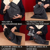 Trajectory Travel Neck Pillow Memory Foam 3 In 1 Combo With Eye Mask And Carry Bag Combo | Black