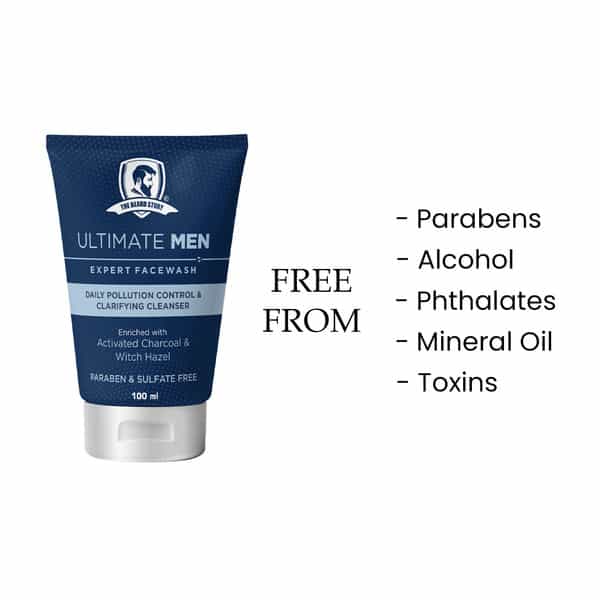 The Beard Story Ultimate Men Expert Face Wash | Activated Charcoal Deep Cleansing Non-Drying 100G