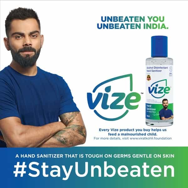 Vize Hand Sanitizer With 70% Isopropyl Alcohol Ip - 100Ml Gel