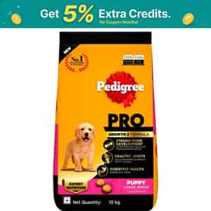 Pedigree Pro Puppy Large Breed | 10 Kg Dry Dog Food | Vet Trusted Brand (3-18 Months)