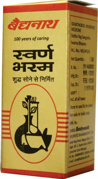 Baidyanath Asli Ayurved Swarna Bhasma - 125 Mg