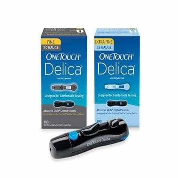 Onetouch Delica Lancing Device 1 With Delica Lancets 25
