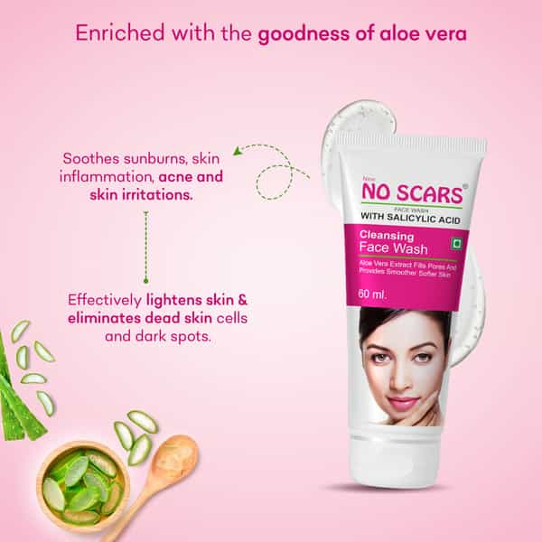 No Scars Aloevera Face Wash 60Ml | Pack Of 2