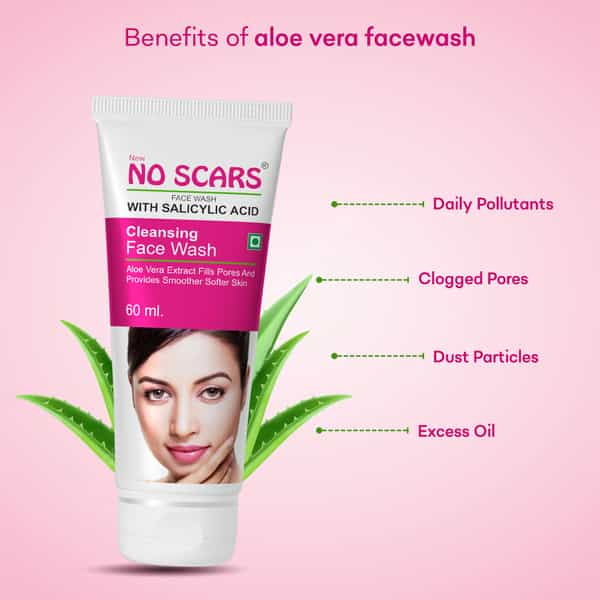 No Scars Aloevera Face Wash 60Ml | Pack Of 2