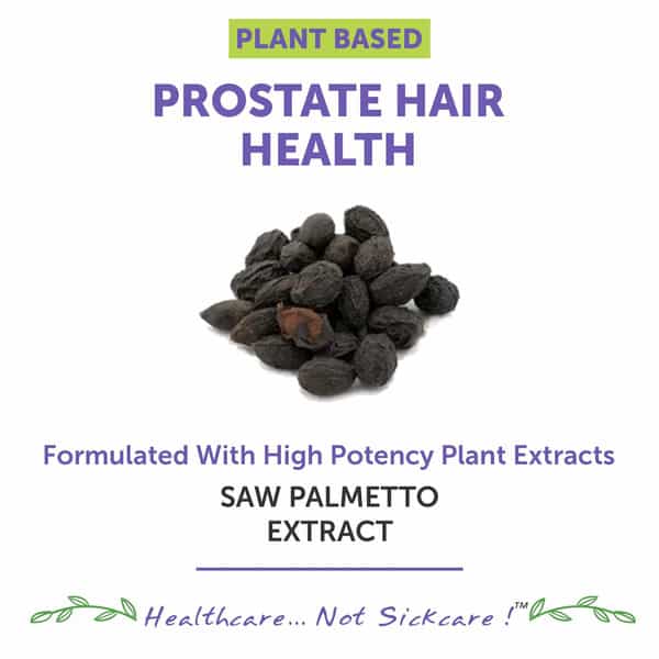 Bliss Welness Saw Palmetto Extract For Hair Growth Prostate Ayurvedic Dht Blocker - 60 Veg Tablets