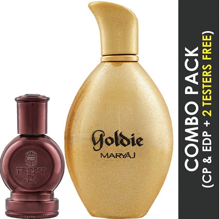Ajmal Tempest Cp Alcohol-Free Attar 12Ml For Unisex And Maryaj Goldie Edp 100Ml For Women