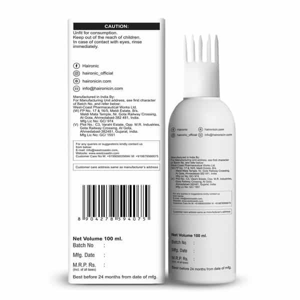 Haironic Salicylic Acid Exfoliating Scalp Oil & Flake Control Hair Serum - 100Ml